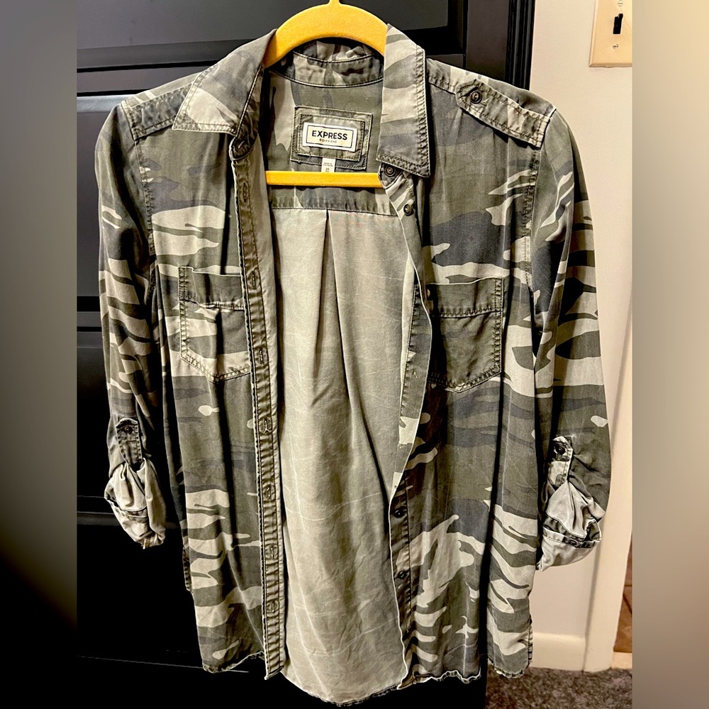 Camo Boyfriend Flannel Express XS